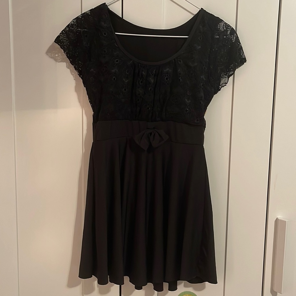 Women swim dress with bow floral